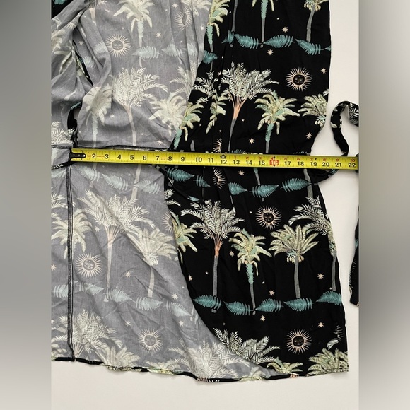 MALAI JEZEBEL DRESS SUNBEAM PALM WRAP DRESS ANTHROPOLOGIE M - Picture 5 of 8